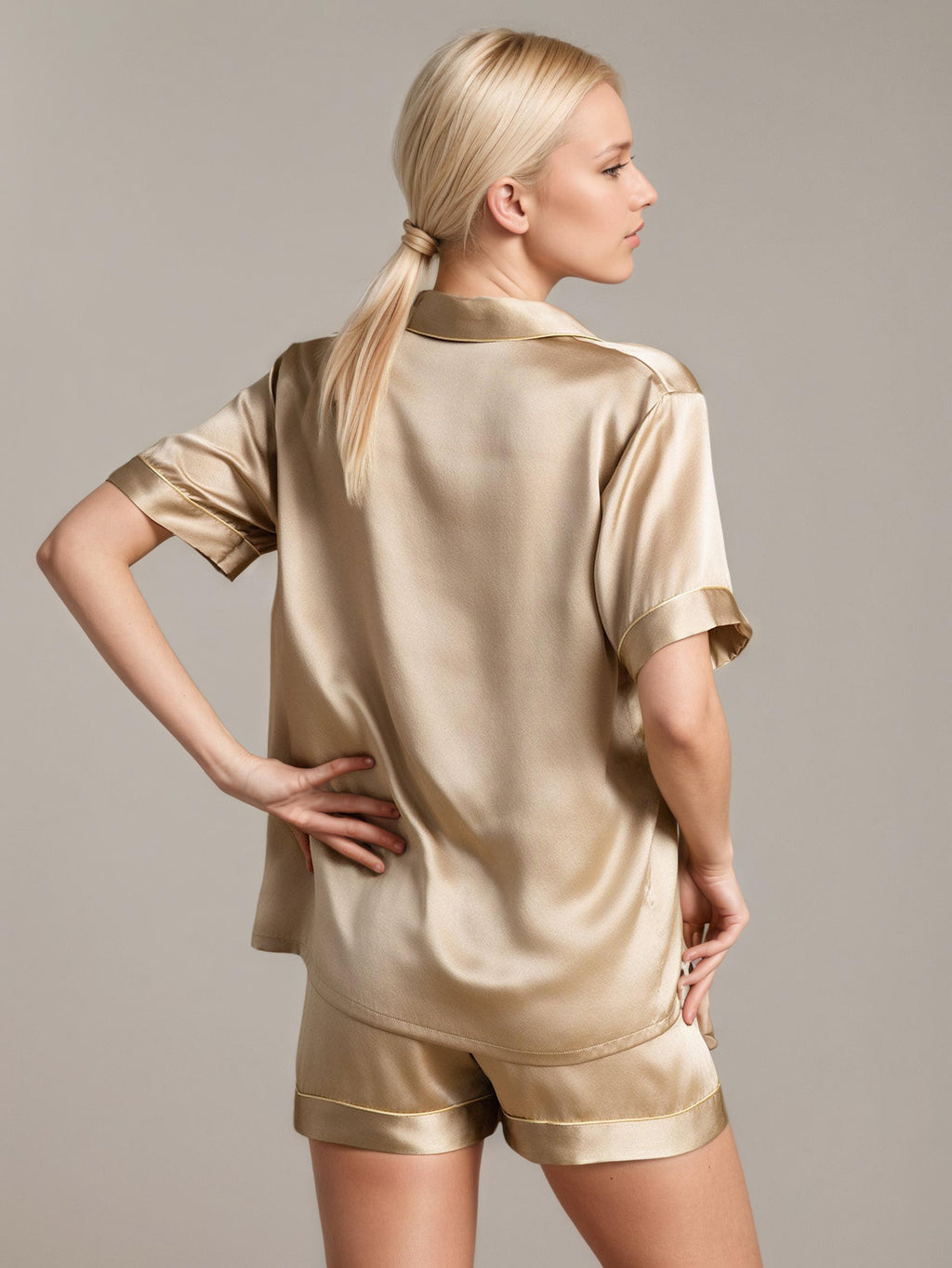 ISABELLE – Silk Short Pajama Set for Women