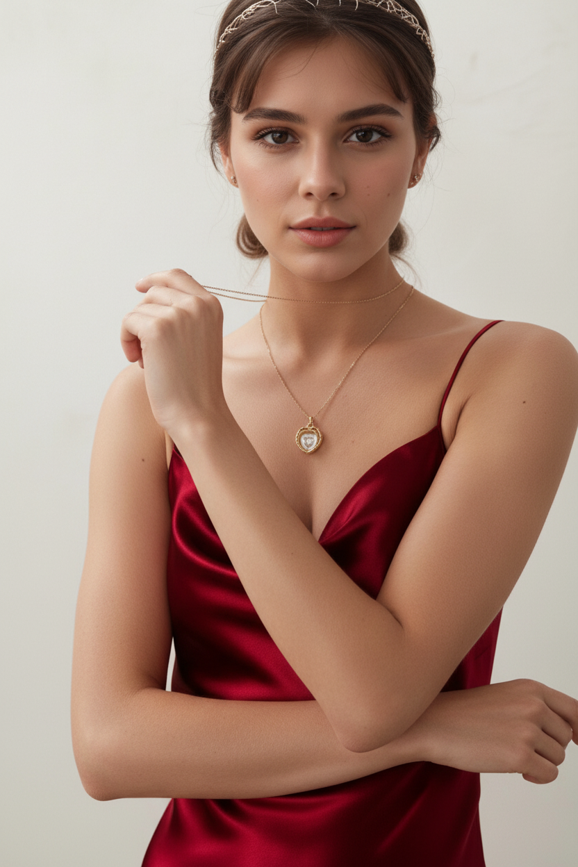 ELIZA – Silk Midi Slip Dress