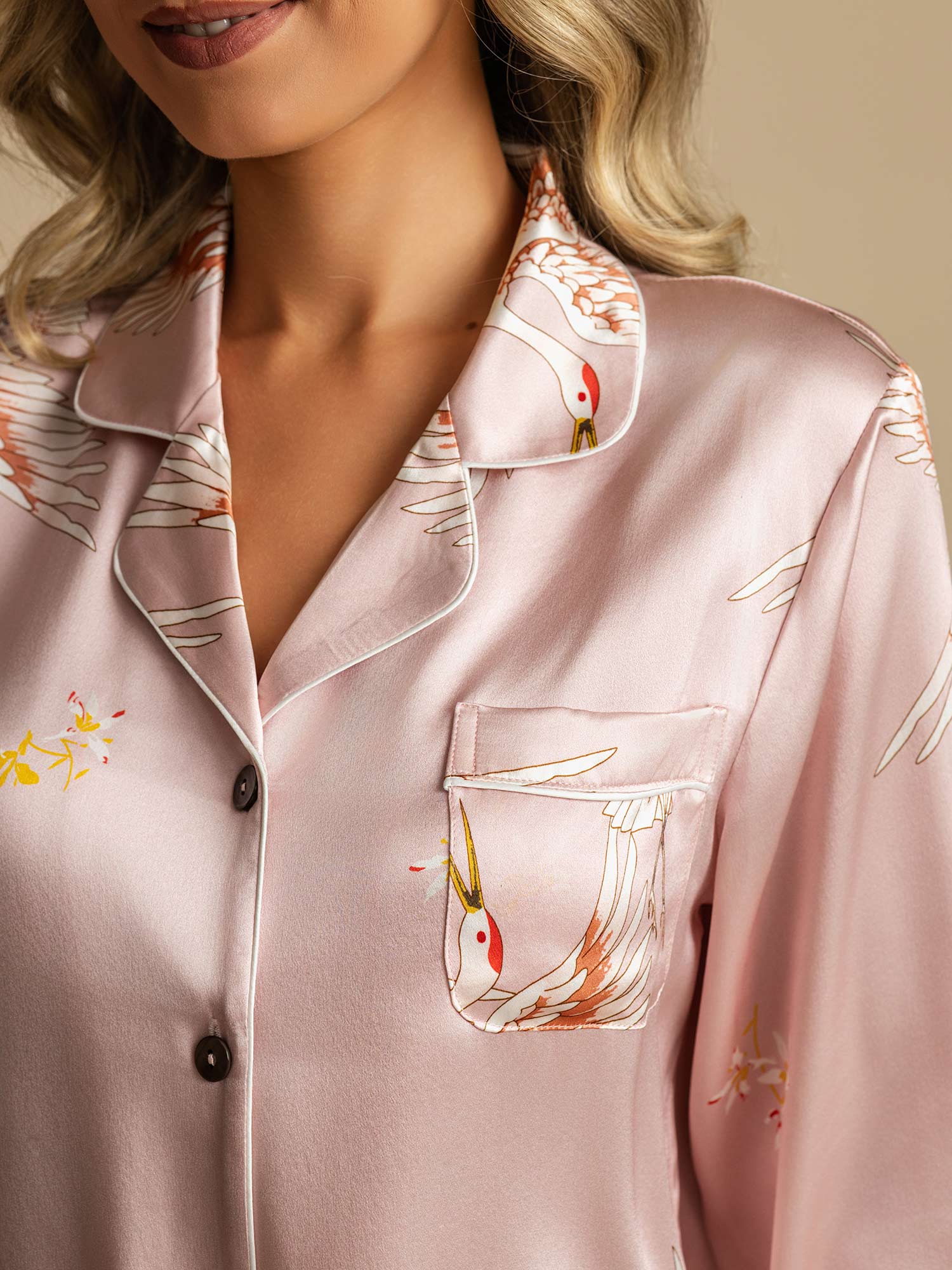 CHLOE – Luxury Pure Silk Pajama Set for Women