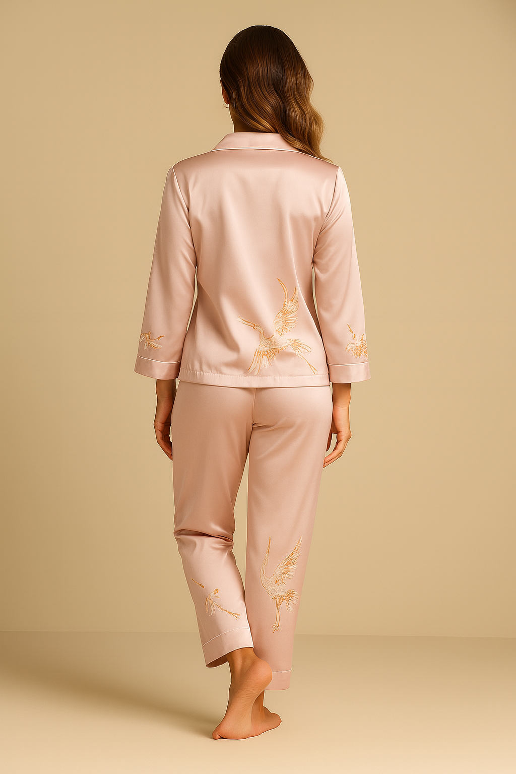 CHLOE – Luxury Pure Silk Pajama Set for Women