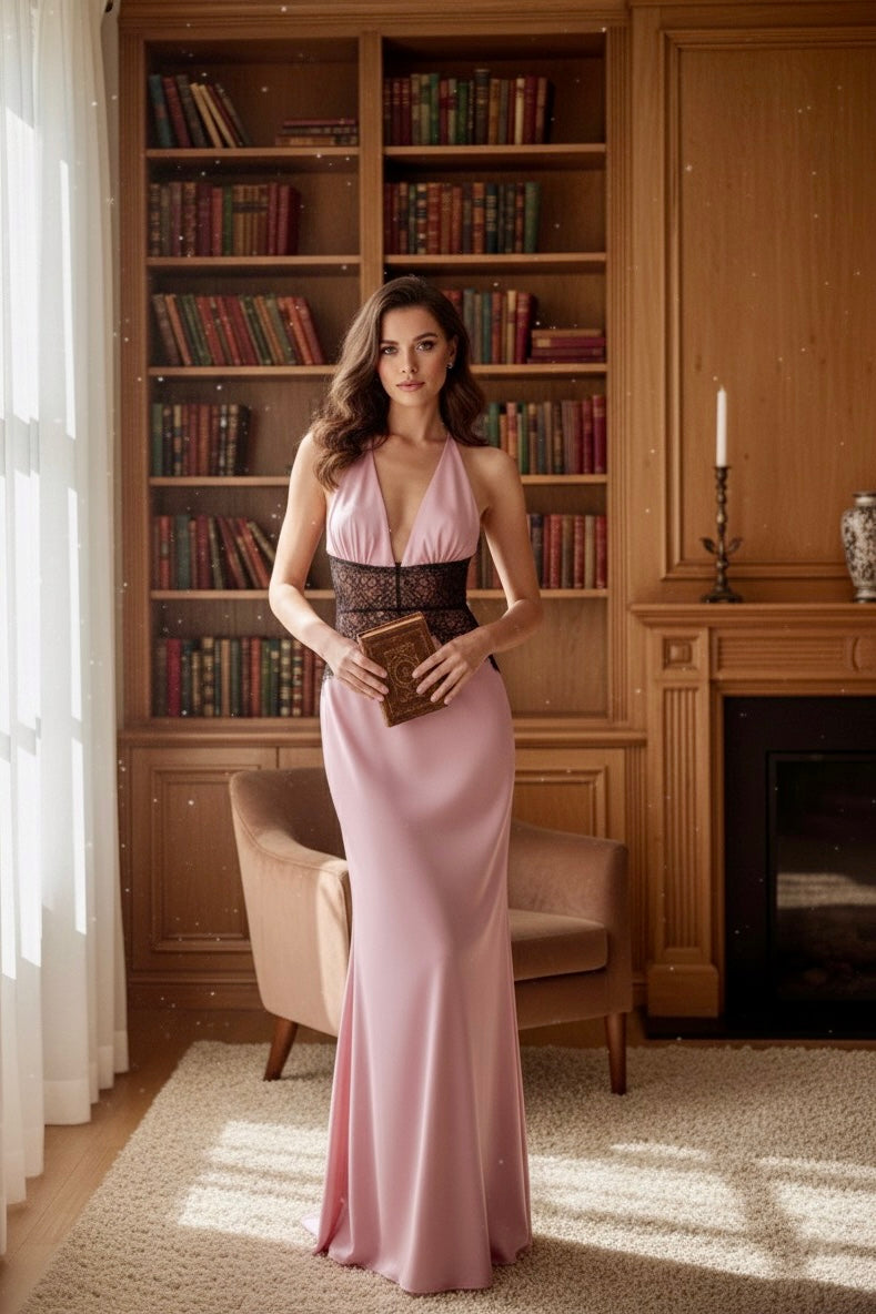 AMÉLIE – Elegant Silk Maxi Dress for Women