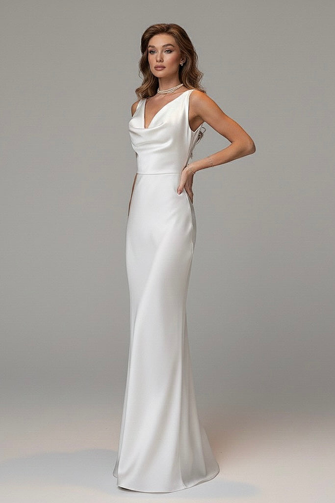MAY - Elegant Silk Maxi Dress