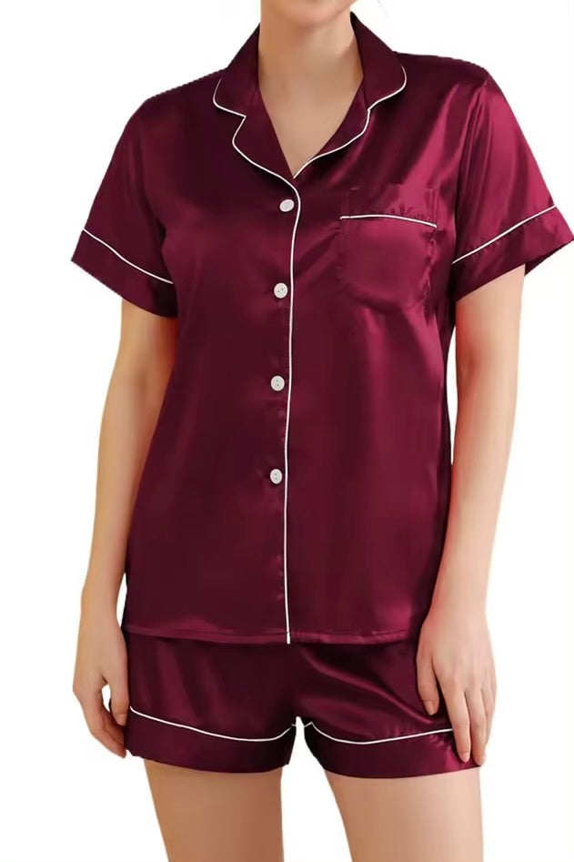 ISABELLE – Silk Short Pajama Set for Women