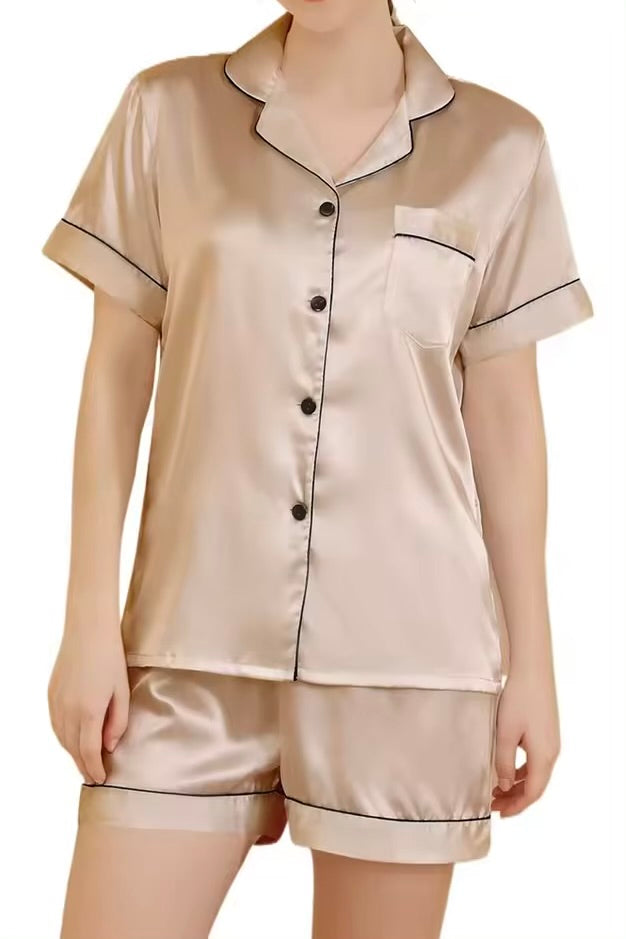 ISABELLE – Silk Short Pajama Set for Women