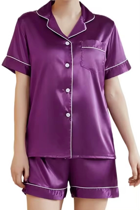 ISABELLE – Silk Short Pajama Set for Women
