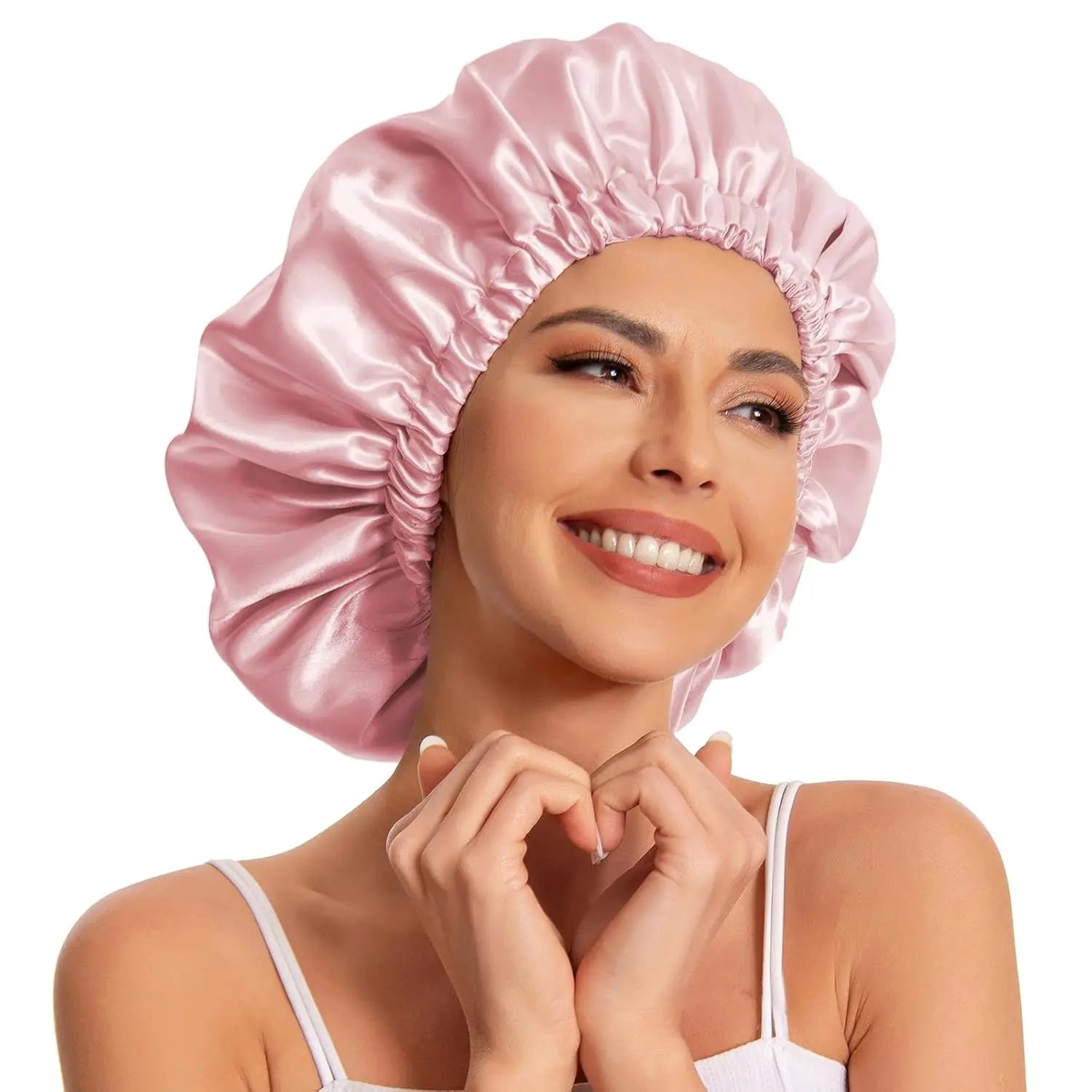 Satin Bonnet Silk Bonnet Hair Bonnet Sleeping Slouchy Beanie Hat Satin Sleep Cap Nightcap Bonnets for Women'S Natural Curly Hair