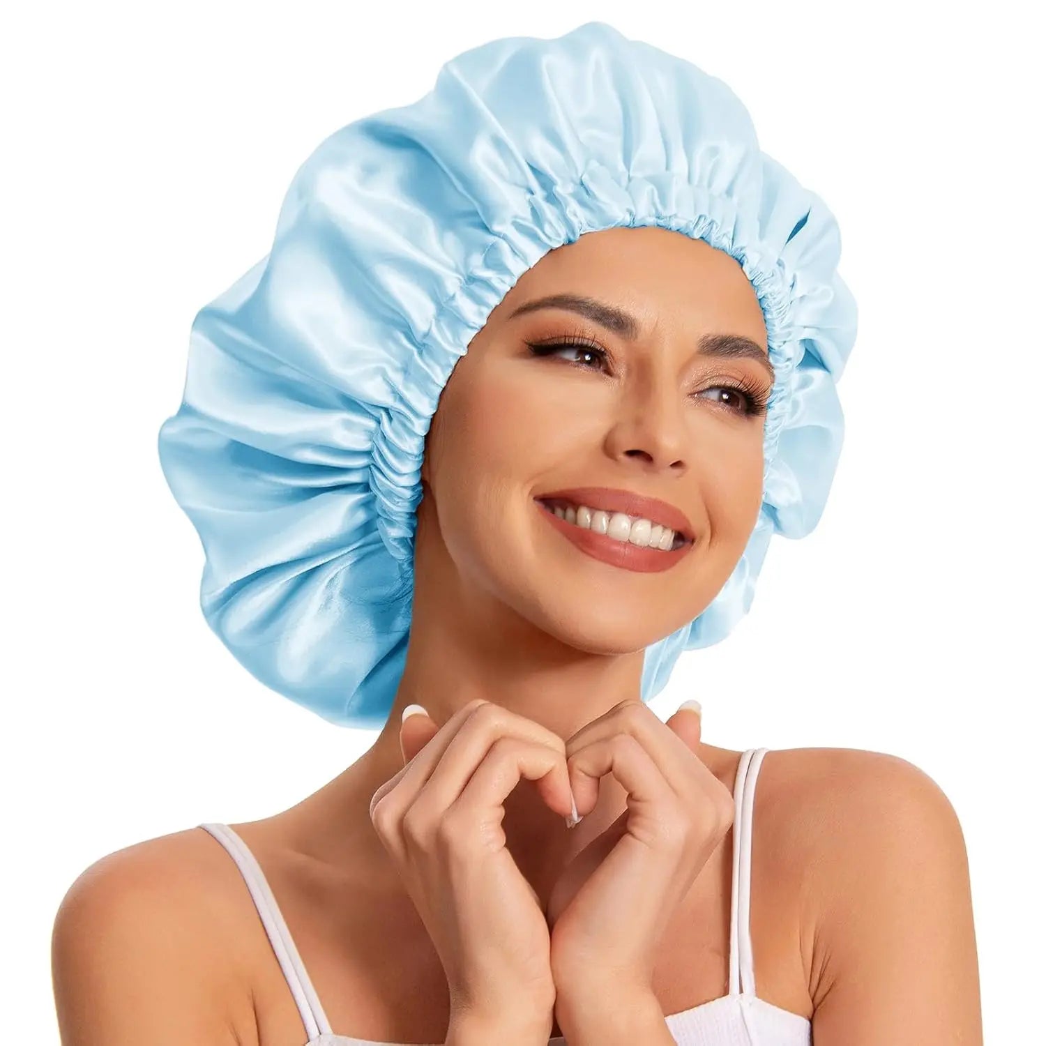 Satin Bonnet Silk Bonnet Hair Bonnet Sleeping Slouchy Beanie Hat Satin Sleep Cap Nightcap Bonnets for Women'S Natural Curly Hair