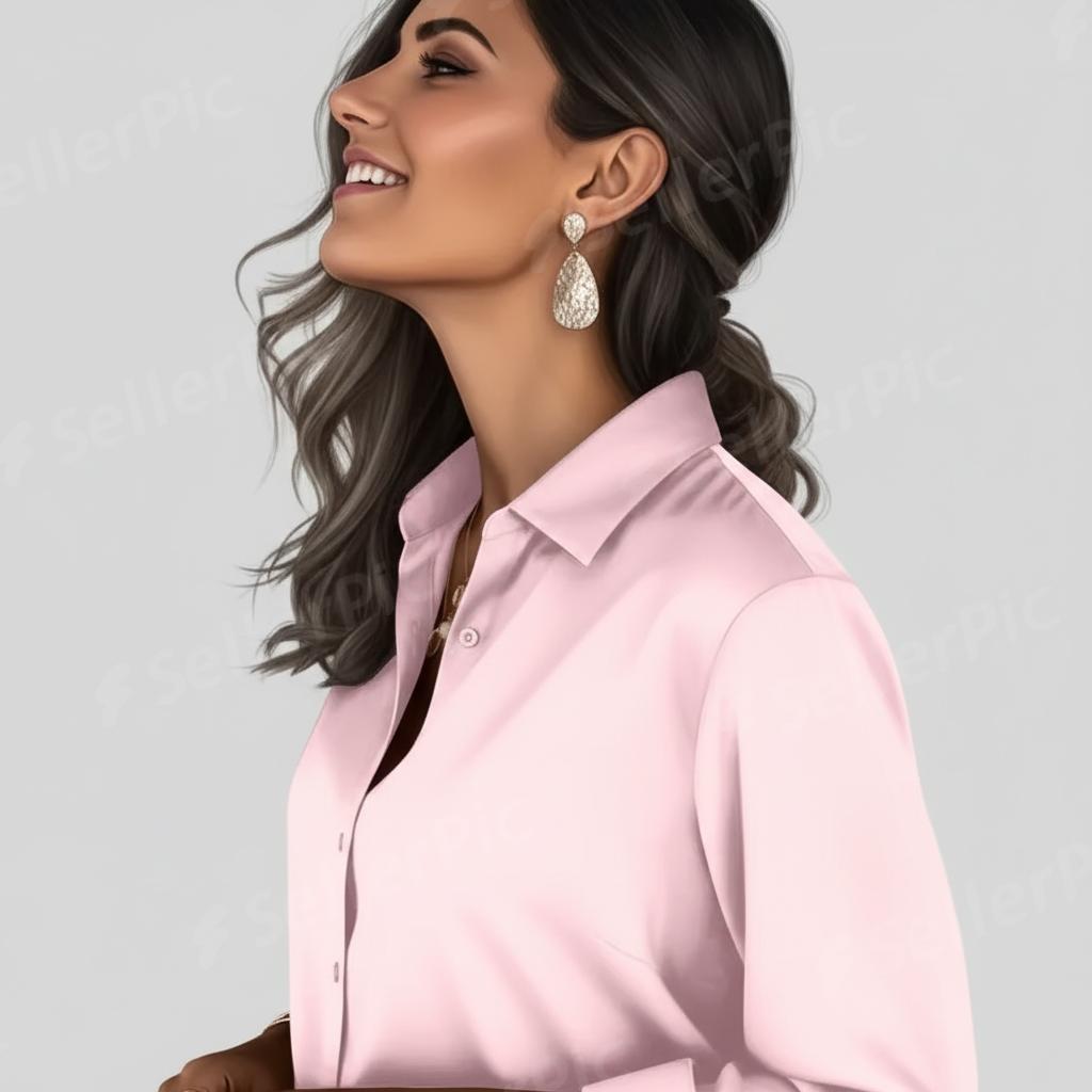 COLETTE – Classic Long-Sleeve Silk Blouse