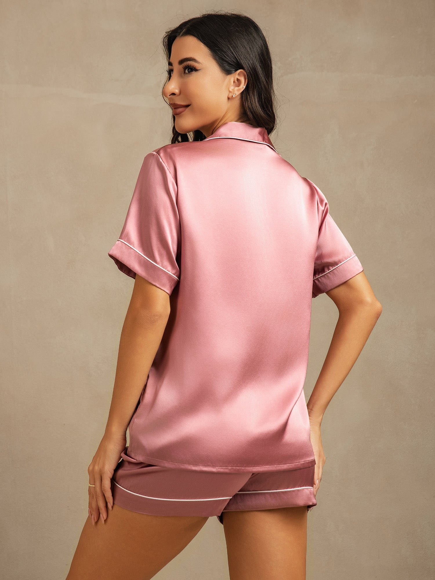 ISABELLE – 100% Mulberry Silk Short Pajama Set for Women