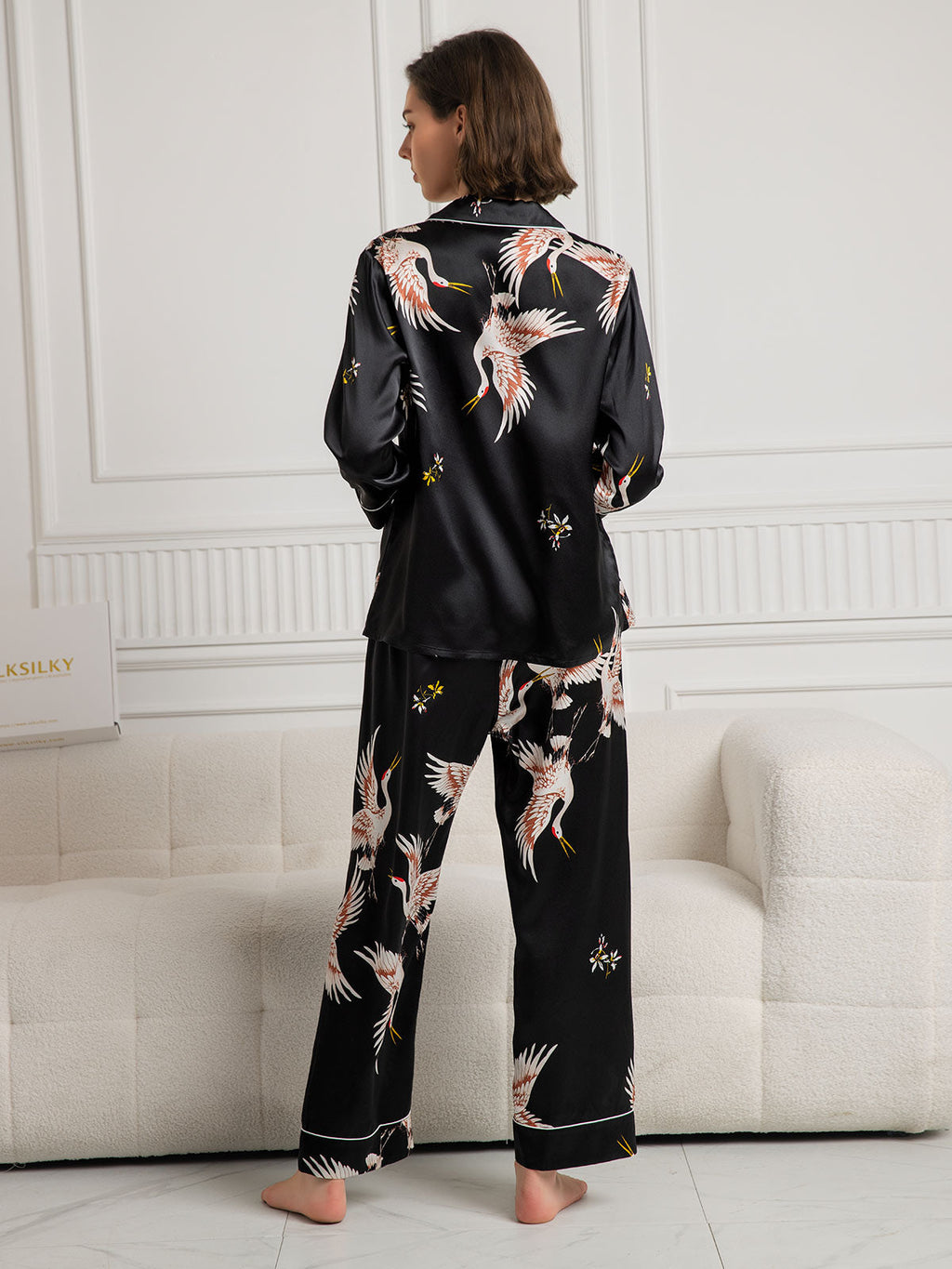 CHLOE – Luxury Pure Silk Pajama Set for Women