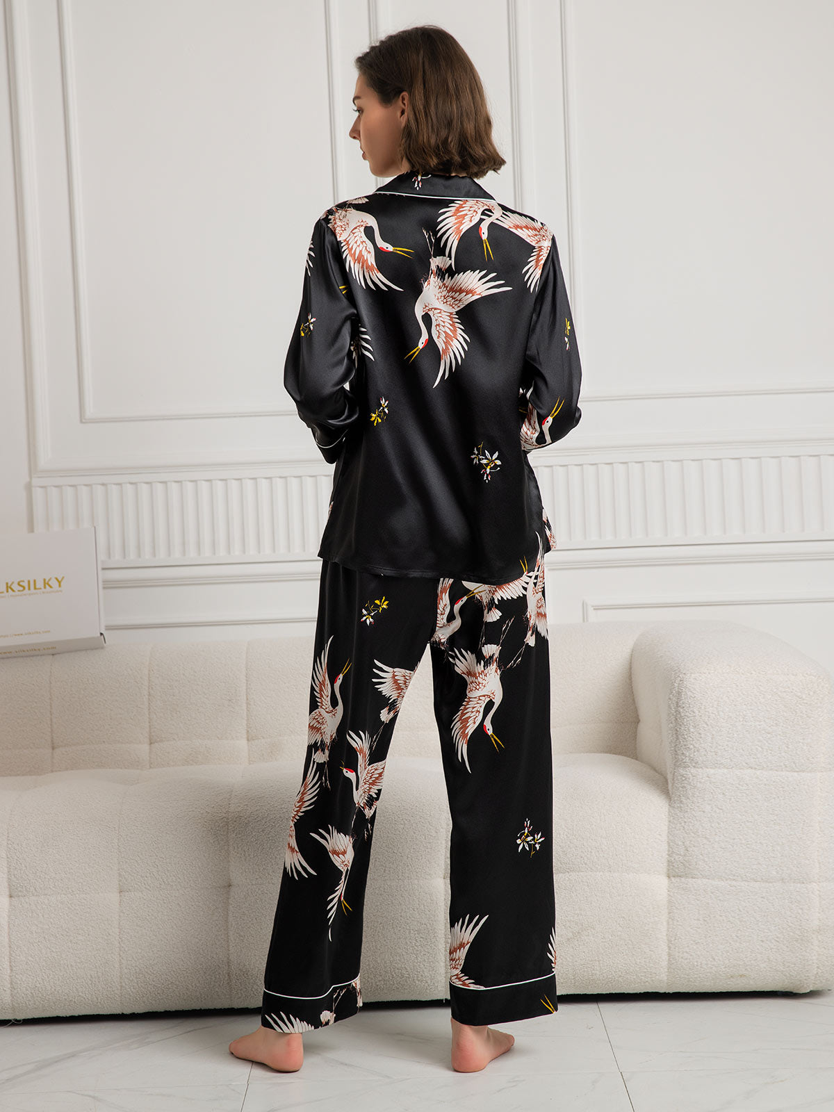 CHLOE – Luxury Pure Silk Pajama Set for Women