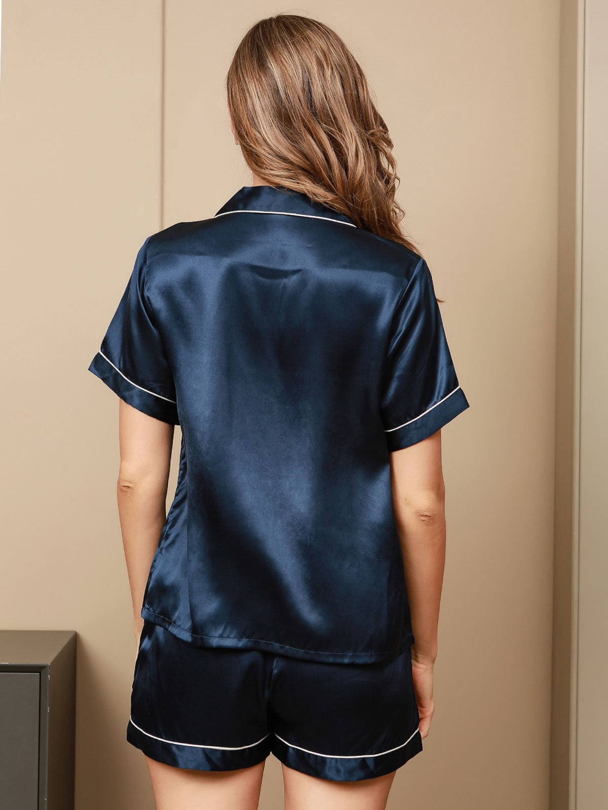 ISABELLE – 100% Mulberry Silk Short Pajama Set for Women